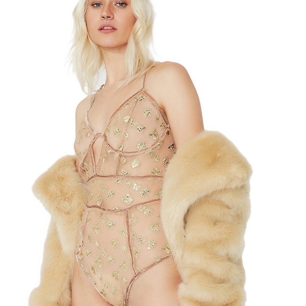 For love and lemons golden garden bodysuit